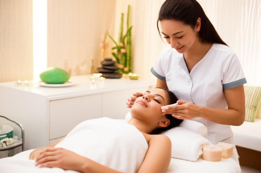 Botanical facial treatment at Eco Esthetics in Brunswick, Maine - Clean beauty and vegan skincare