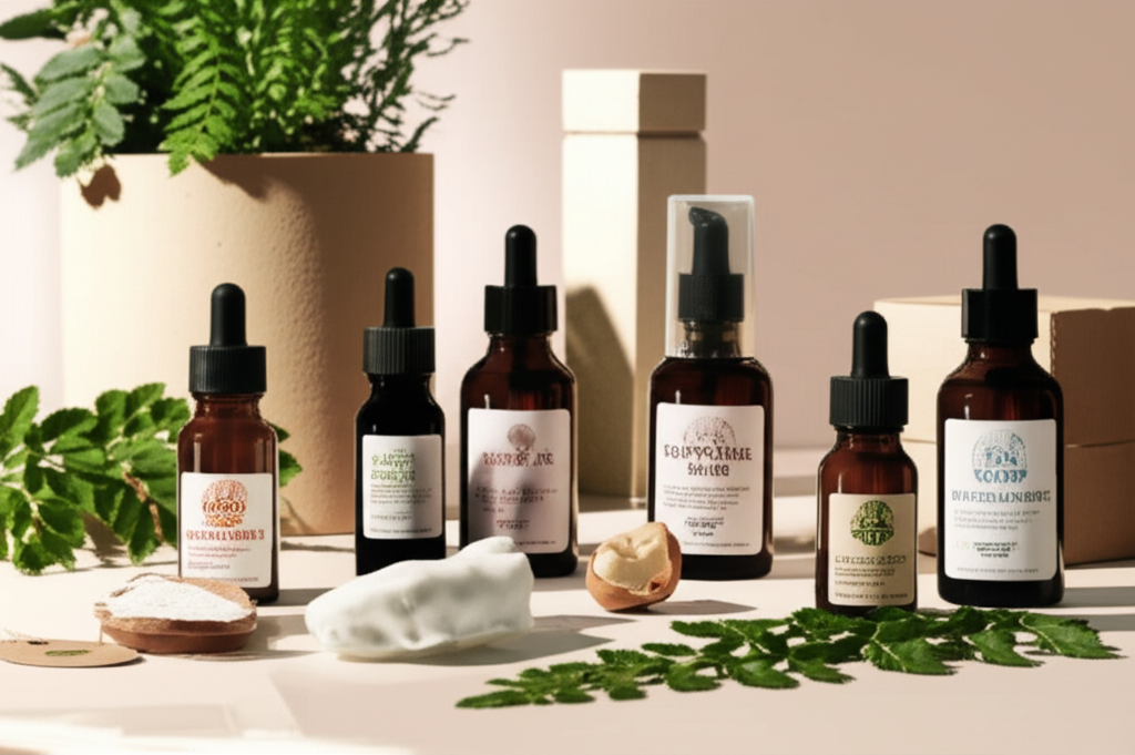 Eco-friendly botanical skincare products used at Eco Esthetics in Brunswick, Maine - Cruelty-free and sustainable
